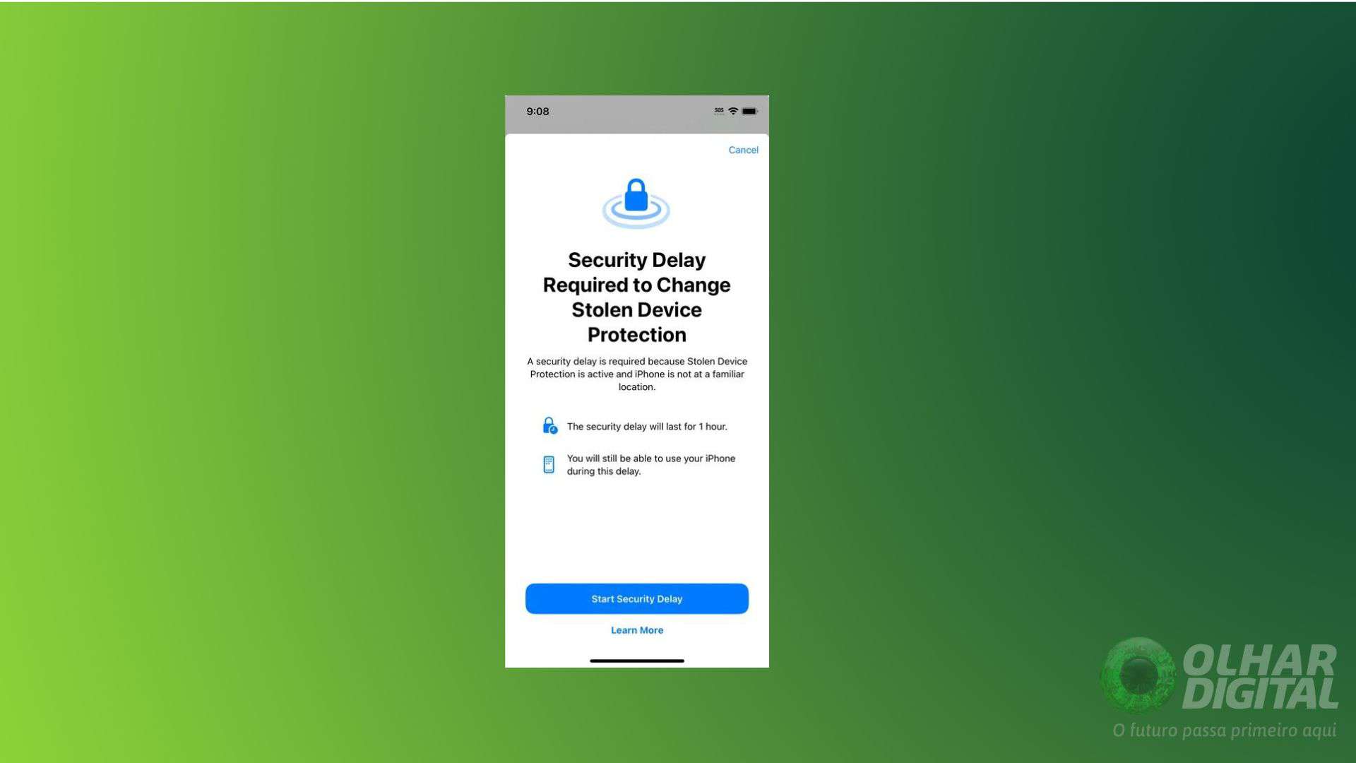 Como ativar a Proteção de Dispositivo Roubado no iPhone ou iPad