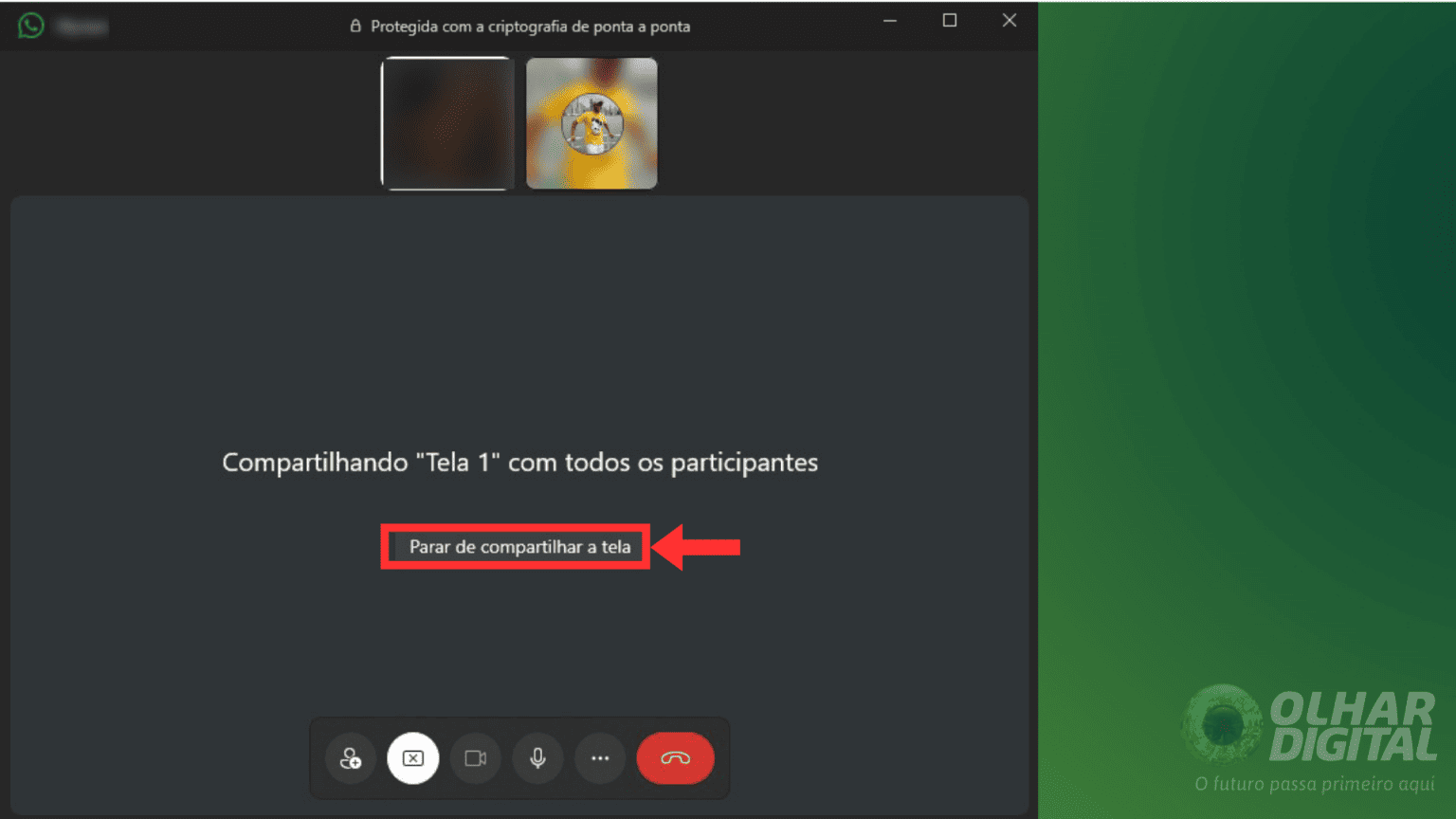 Veja como compartilhar tela na chamada de vídeo do WhatsApp