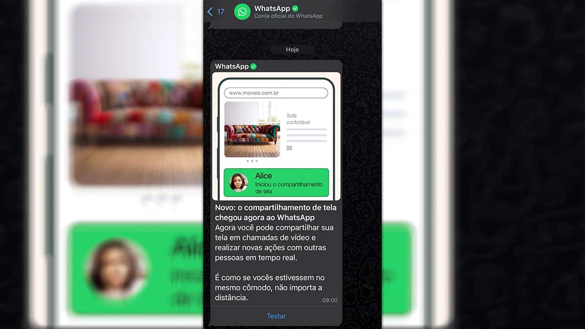 WhatsApp: compartilhamento de tela chega a chamadas de vídeo