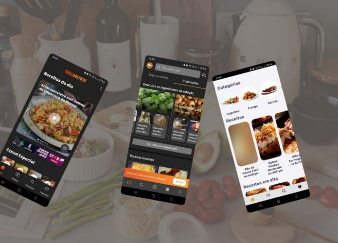 3 aplicativos para pegar receitas culinárias usando o celular