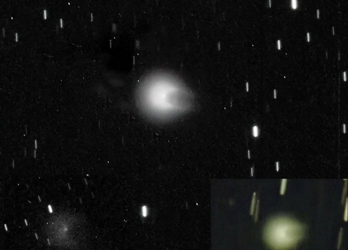 Cometa do Diabo (Crédito: Eliot Herman/ Reprodução X)