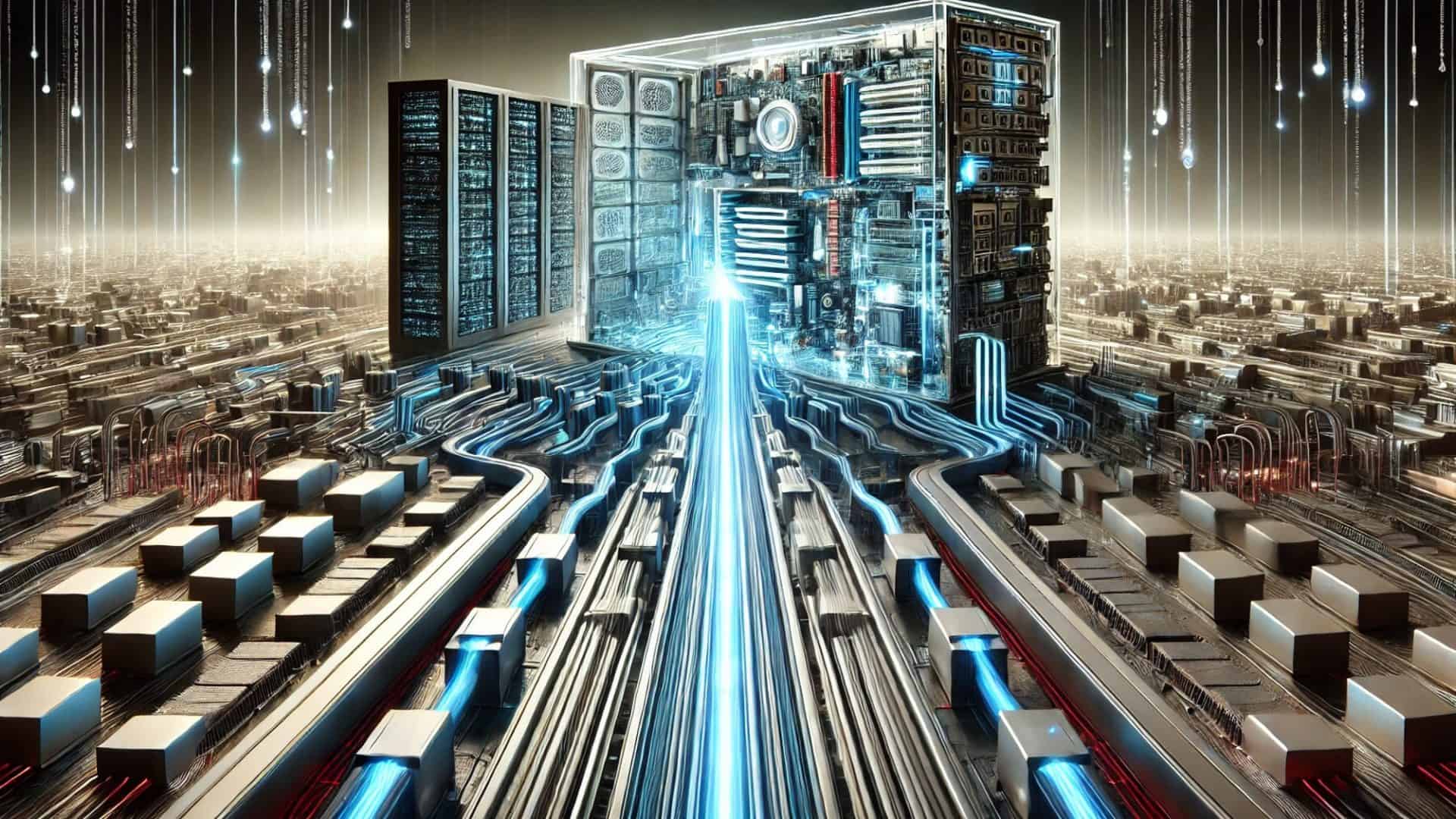 Imagem conceitual do gargalo de von Neumann