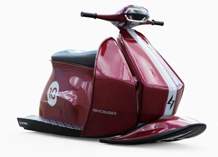Novo jet ski elétrico retrô é inspirado na Vespa