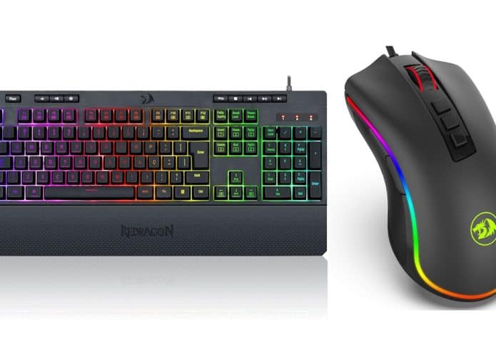 Teclado e mouse gamer em oferta