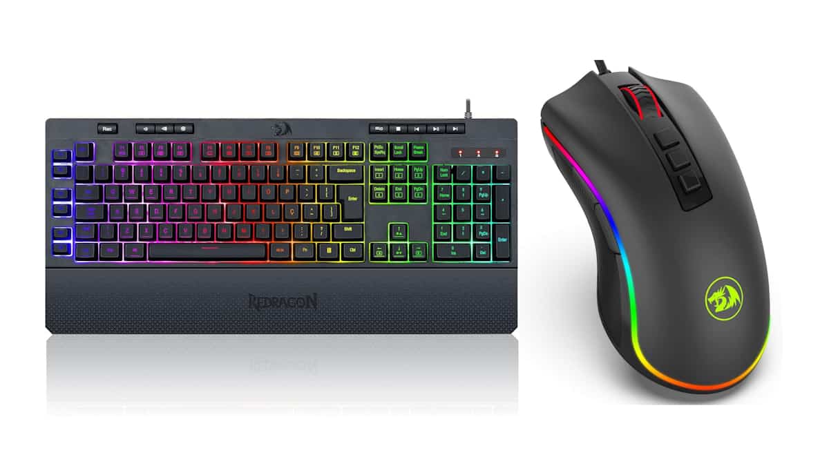 Teclado e mouse gamer em oferta