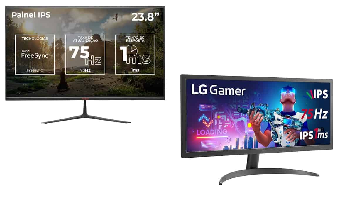 Monitores em oferta