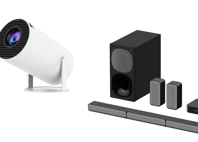 Projetores e Soundbars em oferta