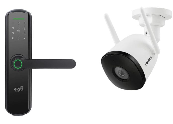 Fechaduras smart e câmeras de segurança em oferta