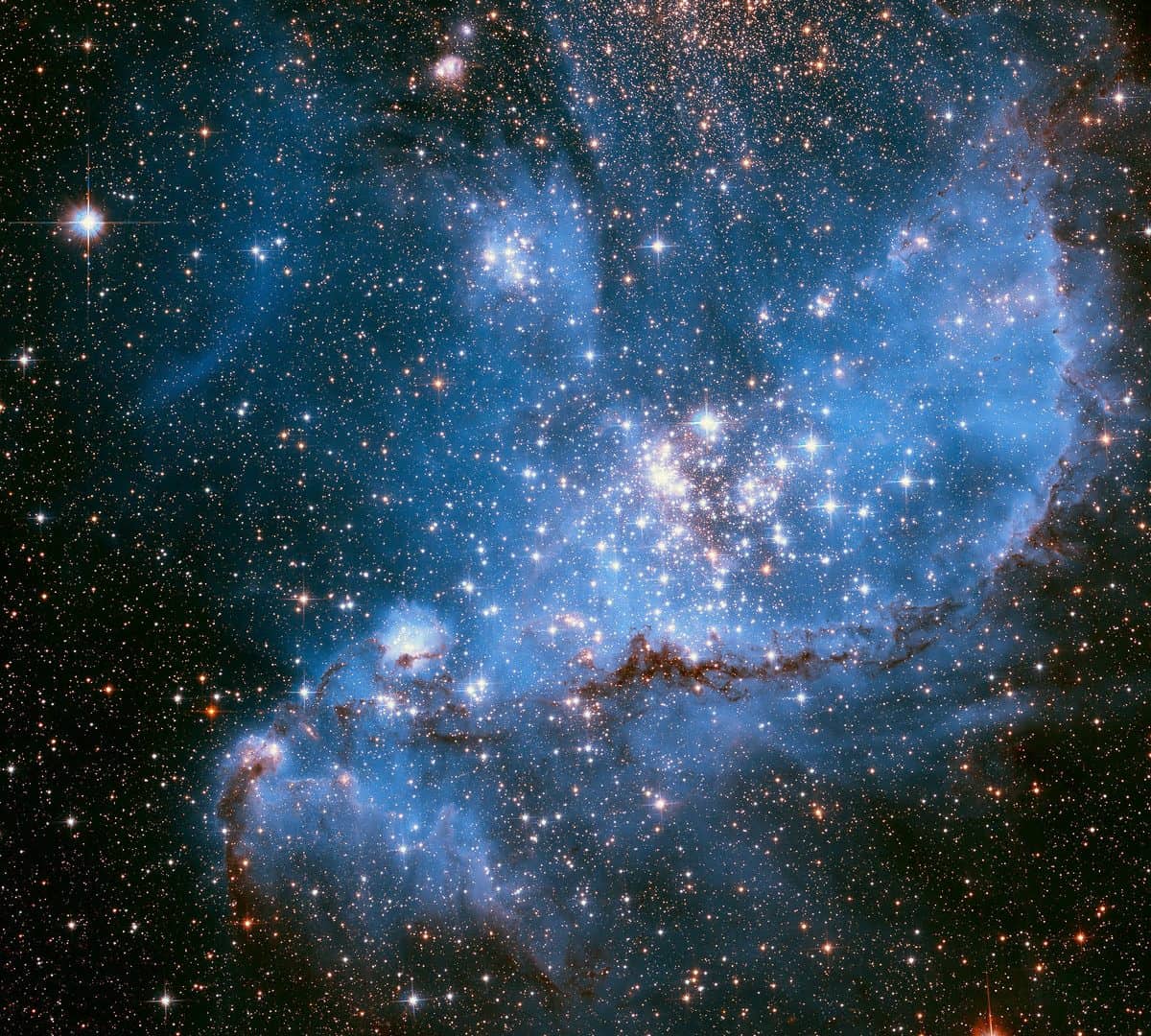 Pequena Nuvem de Magalhães (Crédito: NASA)