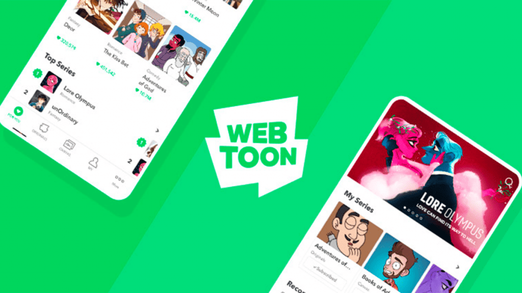 webtoon app de quadrinhos digitais