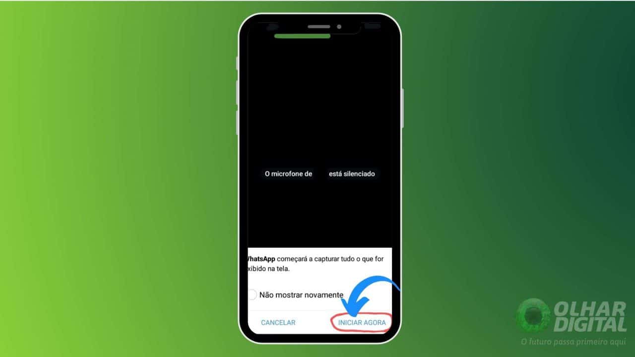 Como compartilhar a tela no WhatsApp durante uma chamada de vídeo