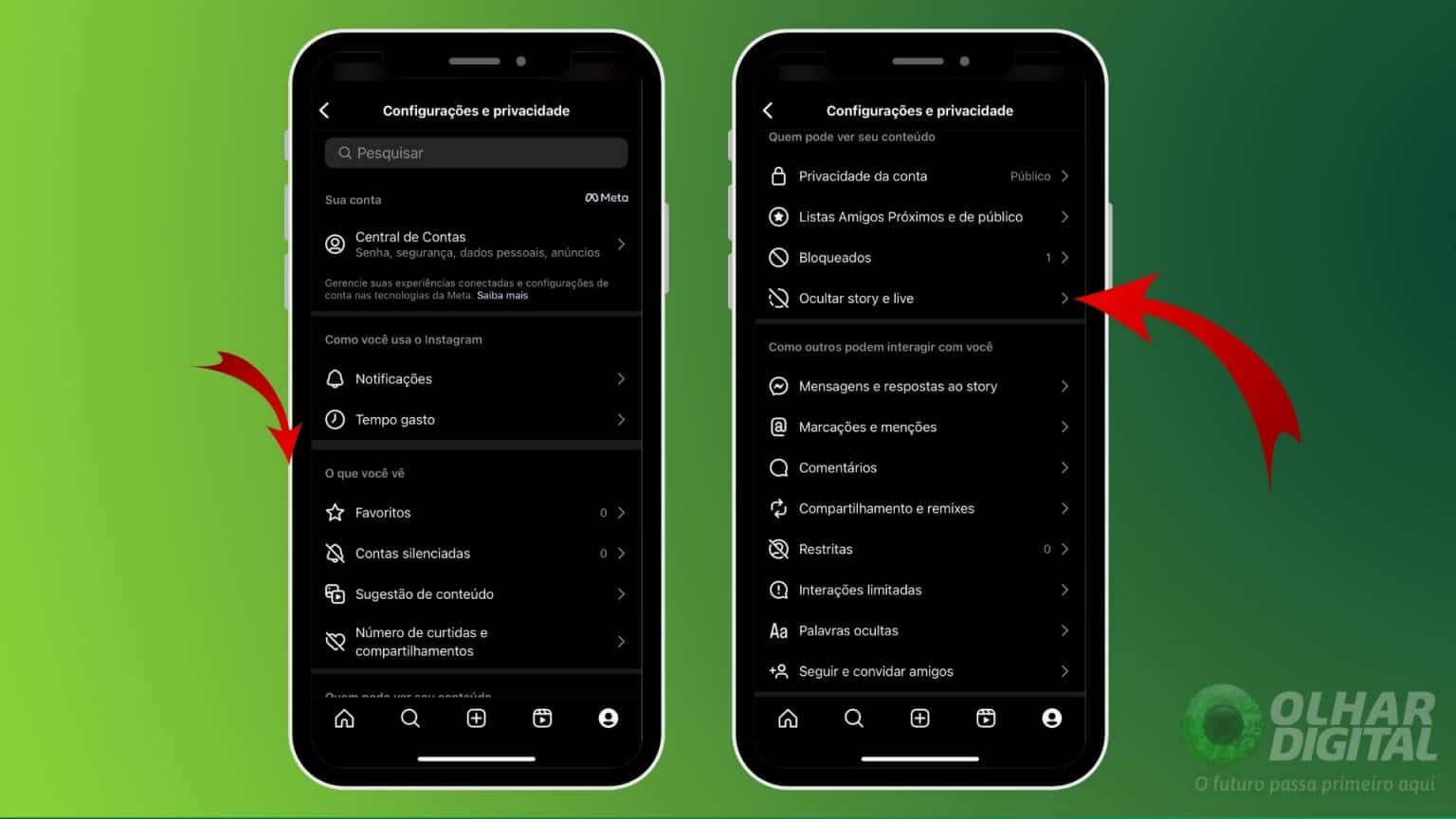Instagram: como ocultar seus stories e lives de seguidores