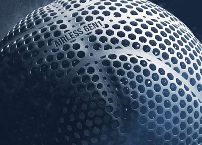Bola futurista sem ar Airless Gen 1 da Wilson