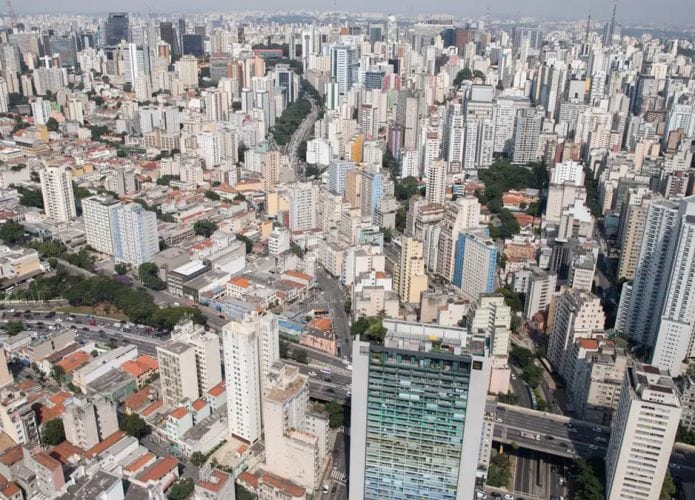 Visão aérea da cidade de São Paulo