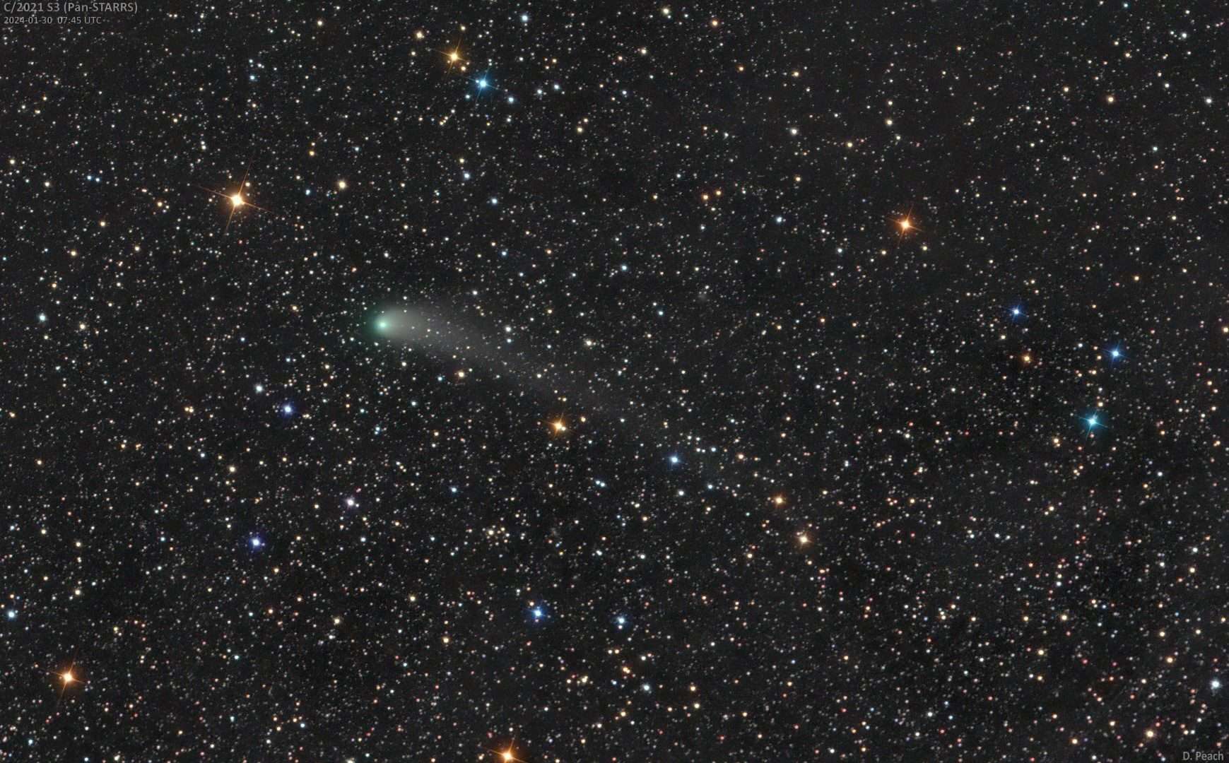 Cometa C2021 S3 (Crédito:Damian Peach)