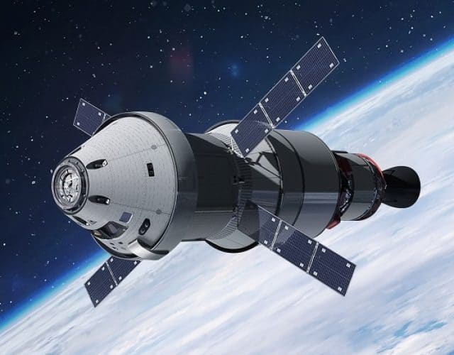 Orion,Spacecraft,Flight,In,Space,Spaceship,On,Orbit,Of,Earth.