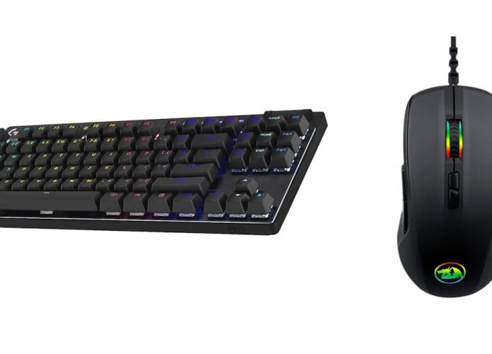 Teclado e mouse gamer em oferta