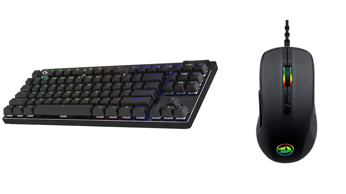 Teclado e mouse gamer em oferta