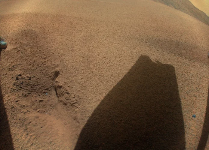 O Ingenuity foi aposentado devido a danos em um dos seus rotores (Crédito: NASA/JPL-Caltech)