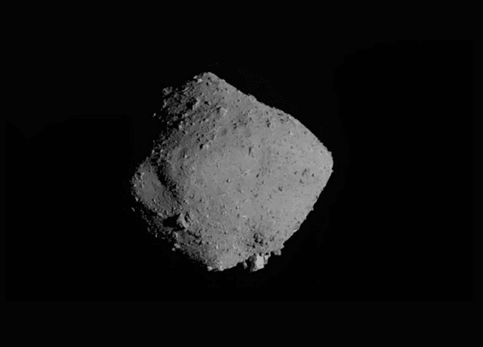 Sementes da vida foram encontradas no Ryugu (Crédito: JAXA)