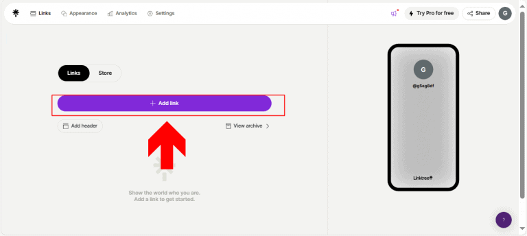 Como criar Linktree e compartilhar links