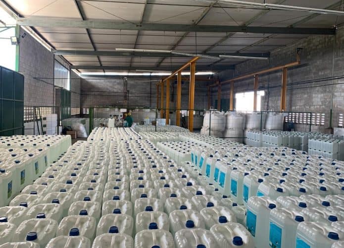 Produção de Arla 32 em fábrica do Nordeste