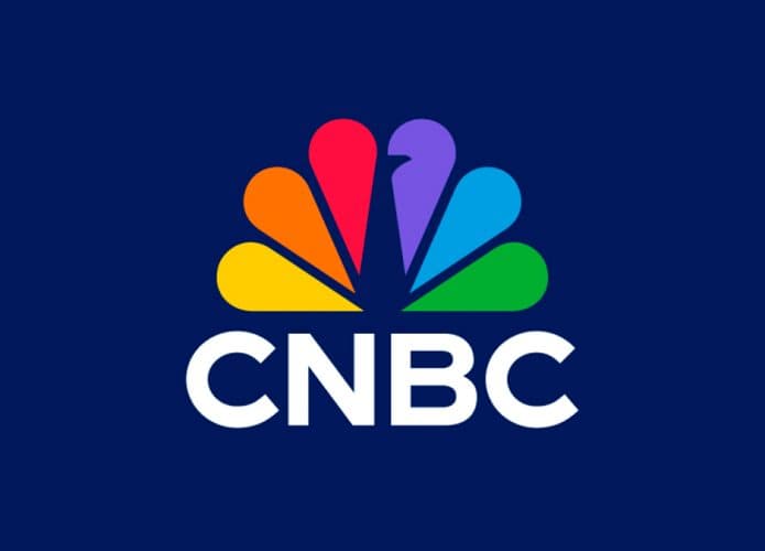 Logomarca da CNBC, que chega ao Brasil em 2024