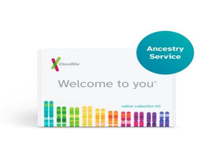 caixa para fazer teste de DNA da 23andMe