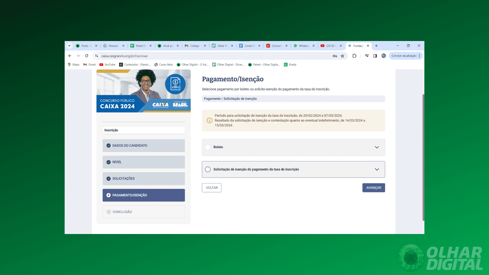 Tutorial para concurso Caixa 2024