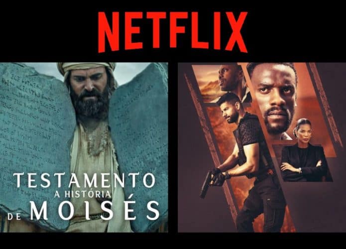 Montagem com pôsteres do documentário