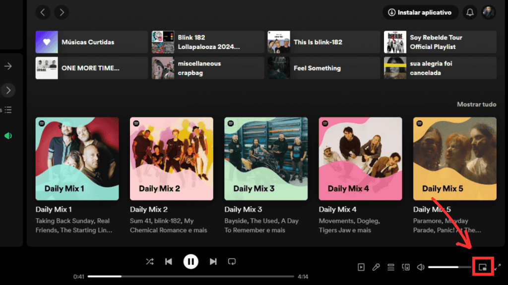 Como ativar o miniplayer do Spotify no PC