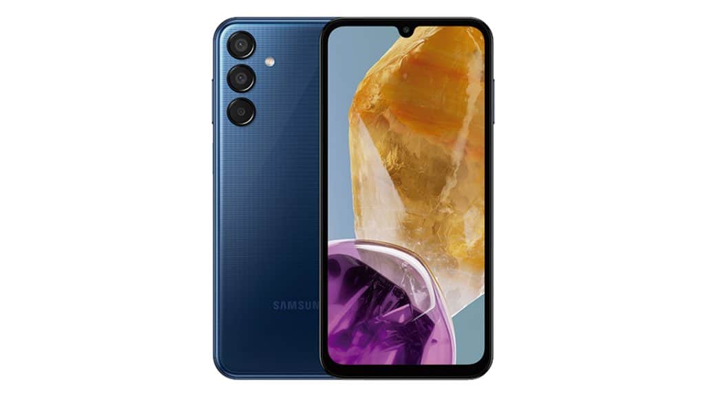 Parte da frente e de trás do Samsung Galaxy M15 5G