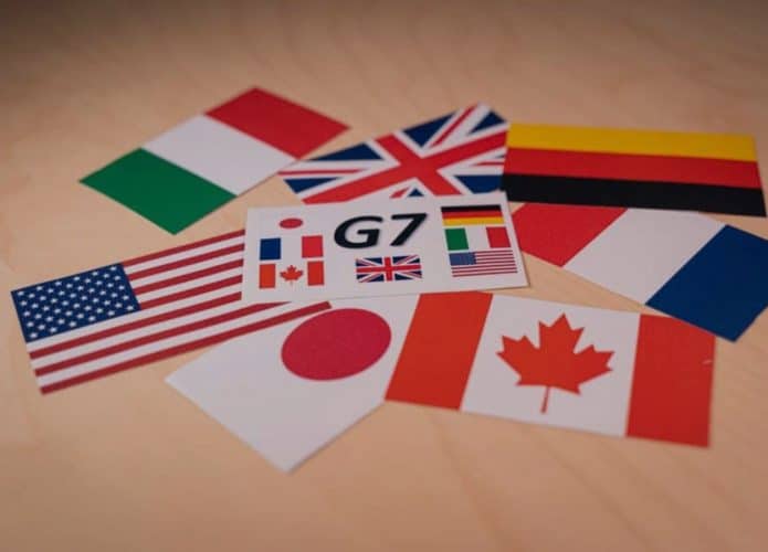 Bandeiras dos países do G7