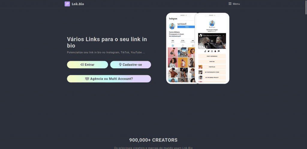 Lnk.bio (Imagem: Reprodução)
