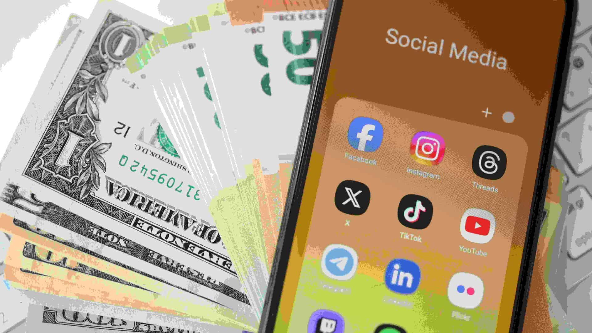 Monetização redes sociais