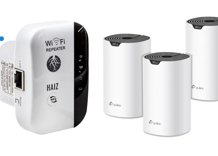Roteadores e repetidores Wi-Fi em oferta
