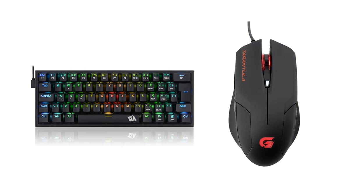 Teclado e mouse em oferta