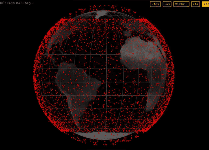 Ferramenta online mostra satélites da Starlink em tempo real na órbita da Terra