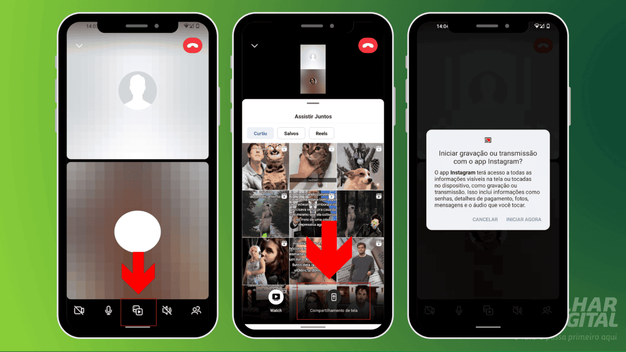 Como compartilhar tela em chamada de vídeo no Instagram [PC e celular]