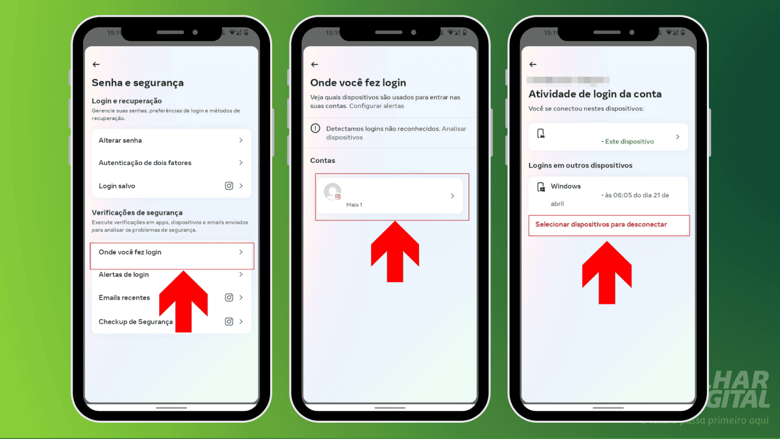 Como sair do Instagram de outro celular remotamente