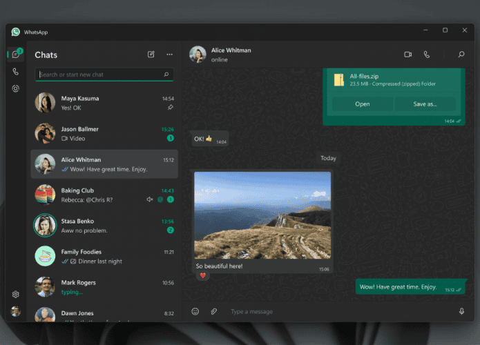 WhatsApp para Windows
