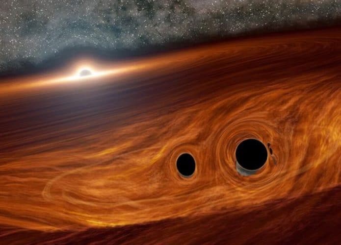 Buracos negros (Crédito: NASA/Caltech/R. Hurt (IPAC))