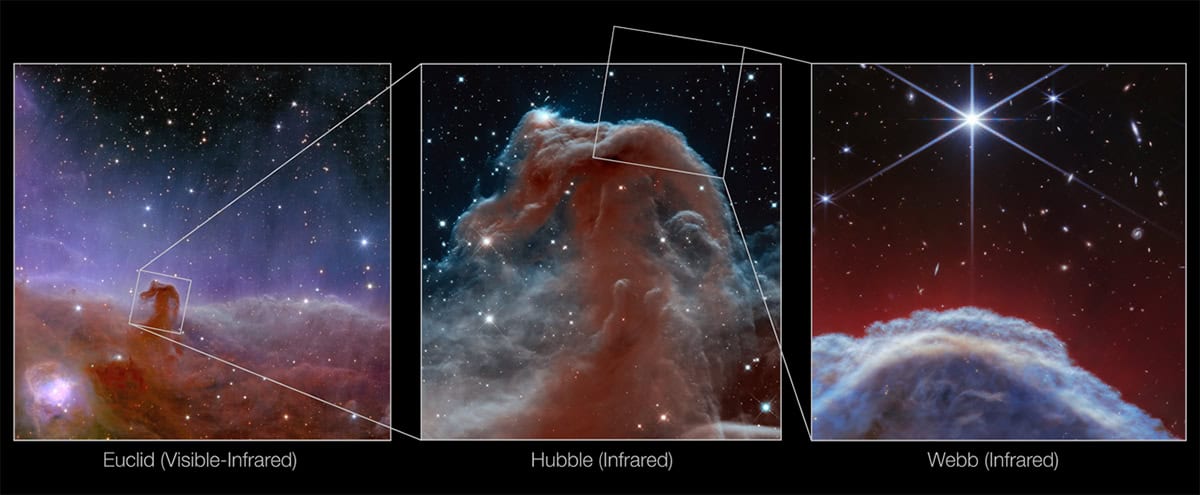 James Webb capta detalhes da Nebulosa Cabeça de Cavalo