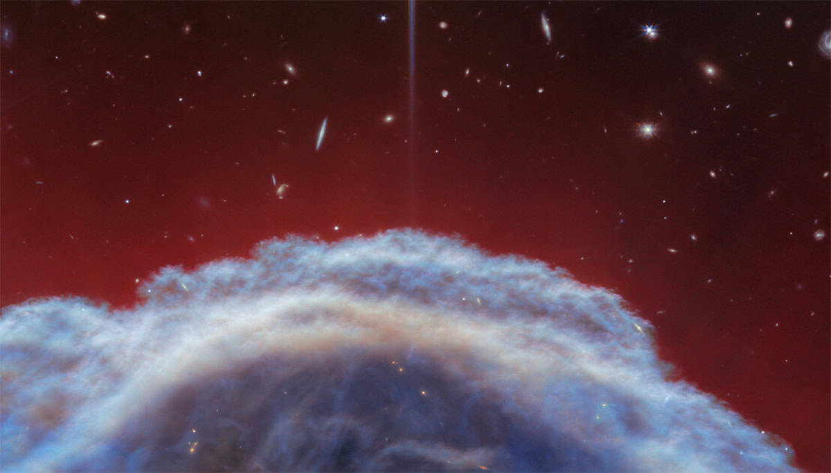 James Webb capta detalhes da Nebulosa Cabeça de Cavalo