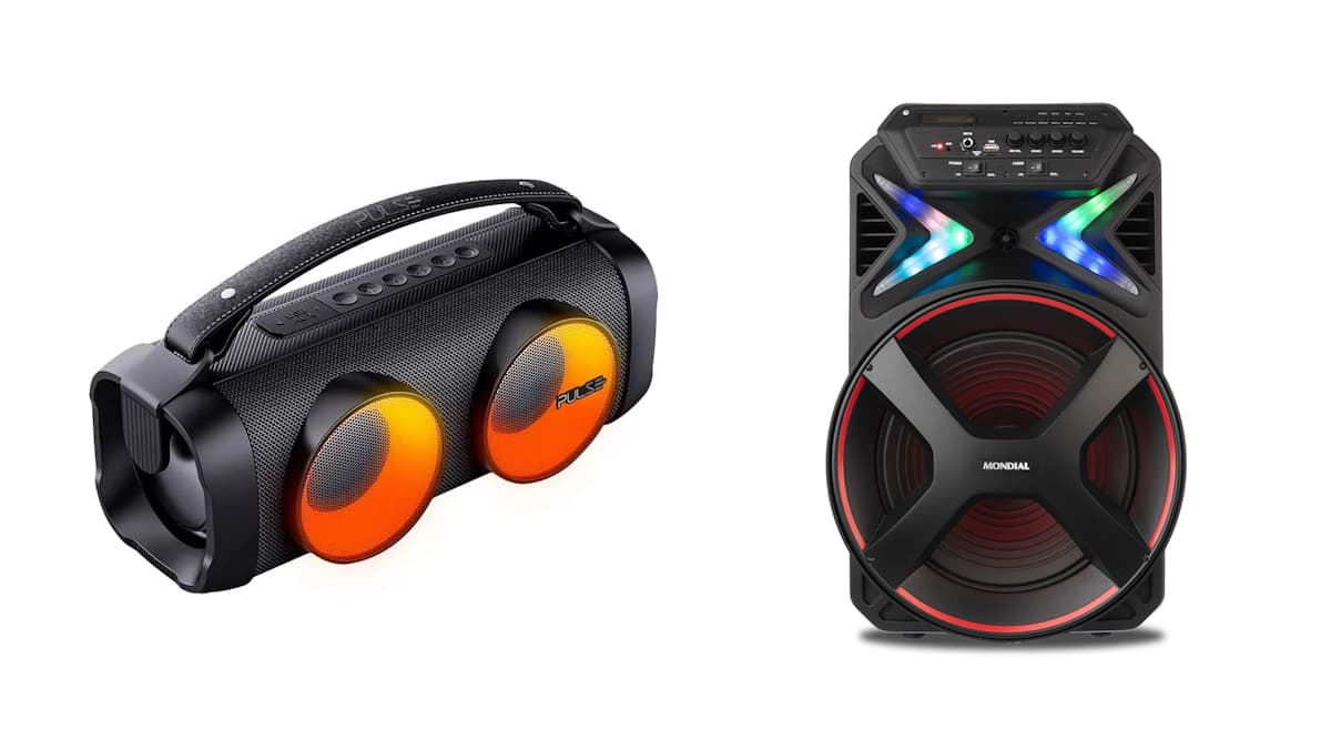 Caixa de som Bluetooth em oferta