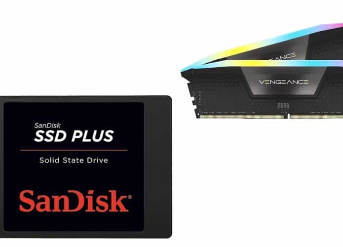 SSD e RAM em oferta