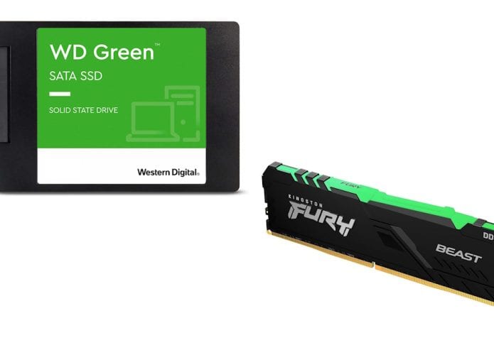 SSD e RAM em oferta