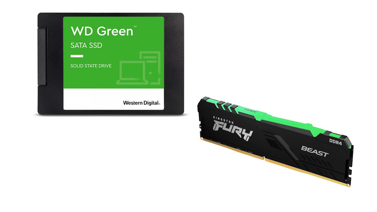 SSD e RAM em oferta