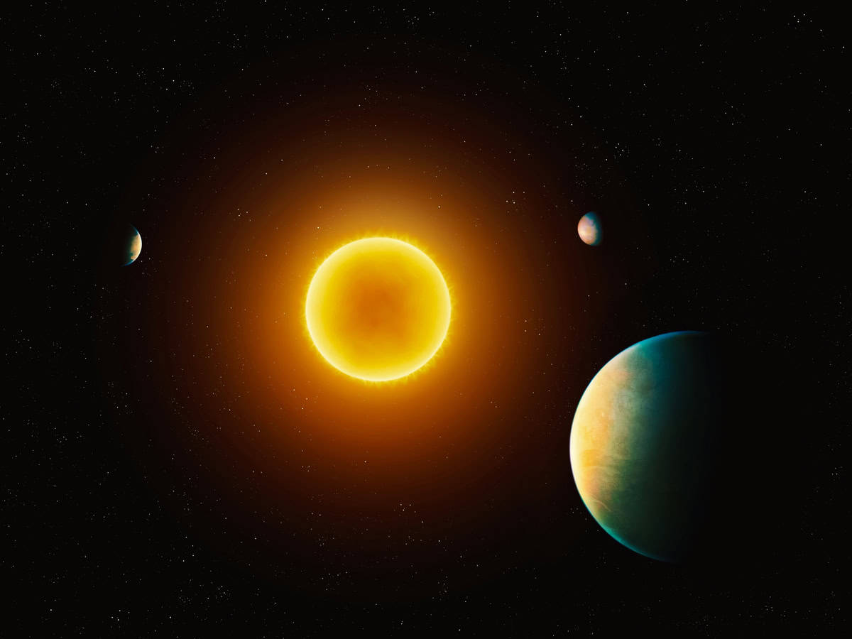 O exoplaneta está num sistema planetário com mais dois mundos gigantes (Crédito: Nazarii_Neshcherenskyi/ shutterstock)