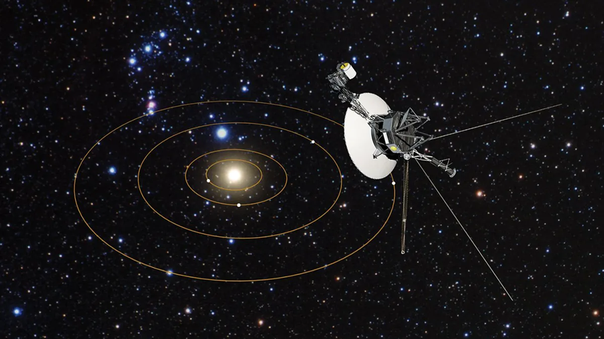 Voyager 1 (Crédito: NASA, ESA e G. Bacon (STScI))